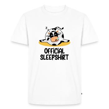Drôle de dicton photo humour drôle idée idée cadeau - T-shirt Premium bio Homme - blanc - Devant - Nico (187cm)