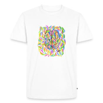 SANTÉ MENTALE - T-shirt Premium bio Homme - blanc - Devant - Nico (187cm)