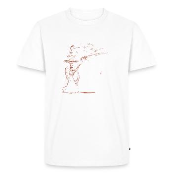 Amateurs de chicha Lifestyle Design - T-shirt Premium bio Homme - blanc - Devant - Nico (187cm)