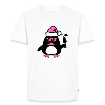Noël du canard de plage - T-shirt Premium bio Homme - blanc - Devant - Nico (187cm)