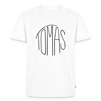 Tomas - T-shirt Premium bio Homme - blanc - Devant - Nico (187cm)