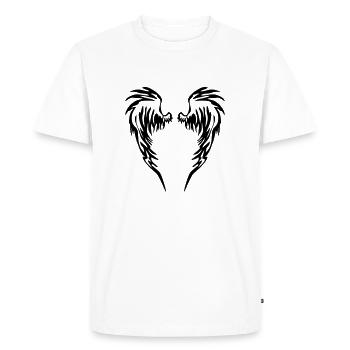 Ailes d'ange - T-shirt Premium bio Homme - blanc - Devant - Nico (187cm)