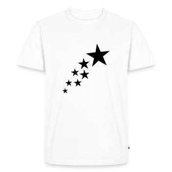 Stars - Men's Premium Organic T-Shirt - white - Front - Nico (187cm)