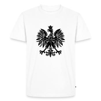 Polska Poland eagle coat of arms - Men's Premium Organic T-Shirt - white - Front - Nico (187cm)