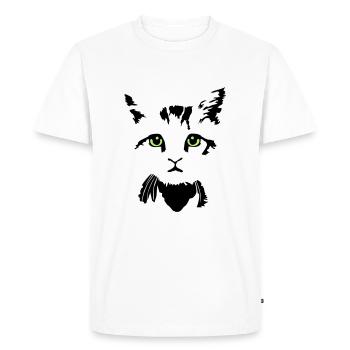 bébé chat - baby cat - 2 colours - T-shirt Premium bio Homme - blanc - Devant - Nico (187cm)