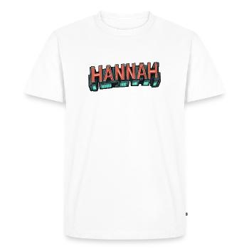 ::Hannah:: - Men's Premium Organic T-Shirt - white - Front - Nico (187cm)