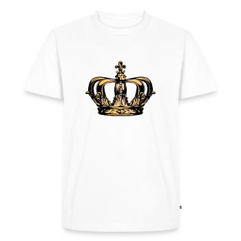Couronne - T-shirt Premium bio Homme - blanc - Devant - Nico (187cm)