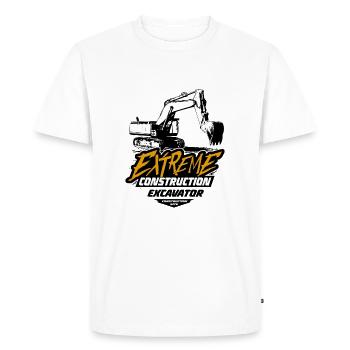 Crawler excavators - excavators - crawler excavators - Men's Premium Organic T-Shirt - white - Front - Nico (187cm)
