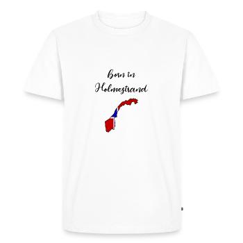 Holmestrand - T-shirt Premium bio Homme - blanc - Devant - Nico (187cm)