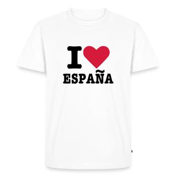 Espagne - T-shirt Premium bio Homme - blanc - Devant - Nico (187cm)