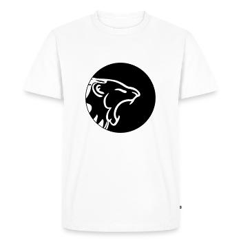 Lion head - Lion | Vector = color change possible - Men's Premium Organic T-Shirt - white - Front - Nico (187cm)