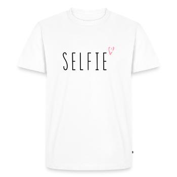 Selfie - T-shirt Premium bio Homme - blanc - Devant - Nico (187cm)