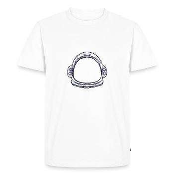 Un astronaute tout drôle dit liberté de l’espace libre - T-shirt Premium bio Homme - blanc - Devant - Nico (187cm)