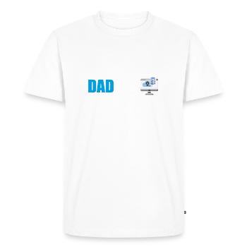I Keep all my Dad jokes V2 - Men's Premium Organic T-Shirt - white - Front - Nico (187cm)