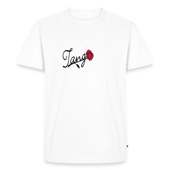 Tango avec Rose / Tango with Rose (2c) - T-shirt Premium bio Homme - blanc - Devant - Nico (187cm)