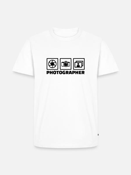 Photographer - Men's Premium Organic T-Shirt - white