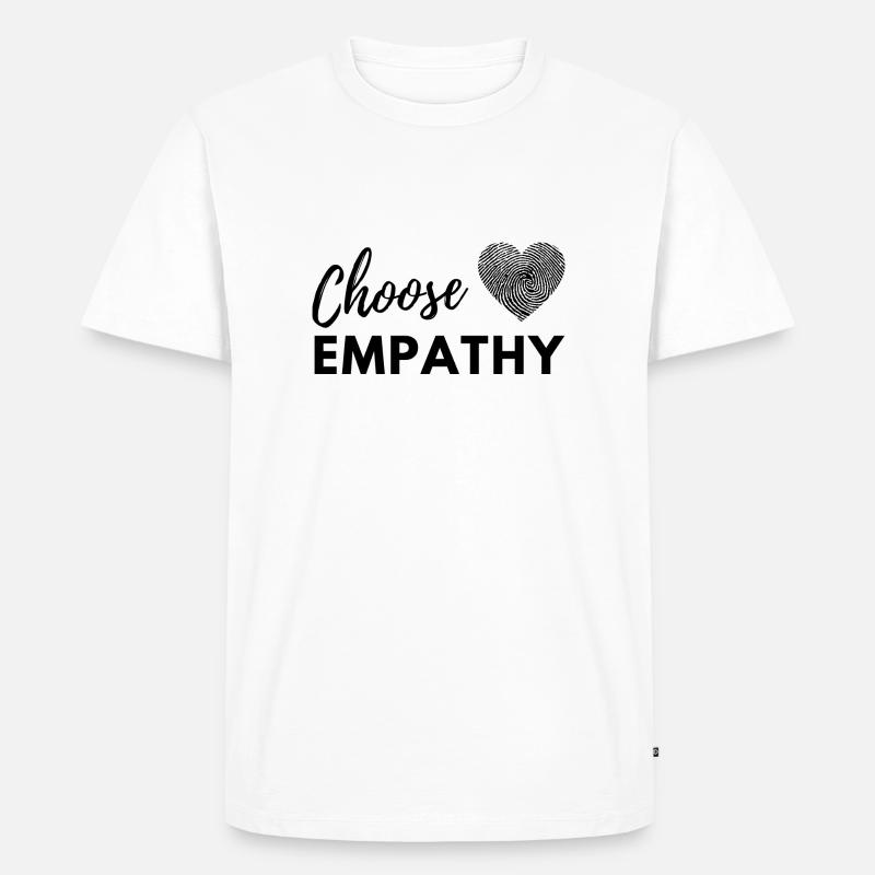 Choose Empathy - Männer Premium Bio T-Shirt - Weiß