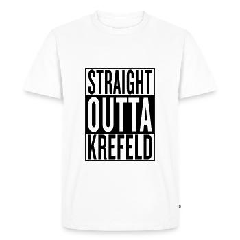 Krefeld - Männer Premium Bio T-Shirt - Weiß - Vorne - Nico (187cm)