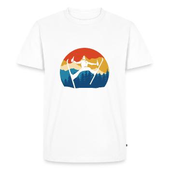 Apres Ski - Cadeau de devis pour les skieurs de sports d’hiver - T-shirt Premium bio Homme - blanc - Devant - Nico (187cm)