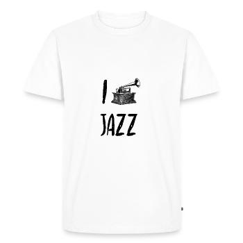 jazz - T-shirt Premium bio Homme - blanc - Devant - Nico (187cm)
