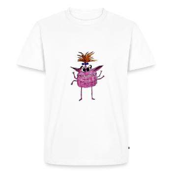 Nasty Möpp nerves - Men's Premium Organic T-Shirt - white - Front - Nico (187cm)