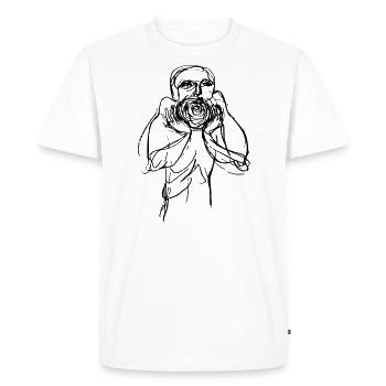 Blow my mind - Men's Premium Organic T-Shirt - white - Front - Nico (187cm)