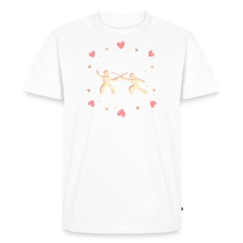 Love Fencing - Ideal for a Fencing Fan - Men's Premium Organic T-Shirt - white - Front - Nico (187cm)