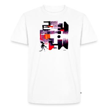 Art abstrait - Diversité urbaine 1 - T-shirt Premium bio Homme - blanc - Devant - Nico (187cm)
