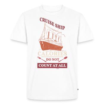 drôle de dicton croisière - T-shirt Premium bio Homme - blanc - Devant - Nico (187cm)
