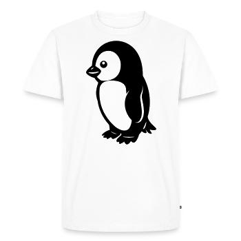Pingouin - T-shirt Premium bio Homme - blanc - Devant - Nico (187cm)