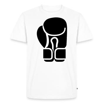 gant de boxe - T-shirt Premium bio Homme - blanc - Devant - Nico (187cm)