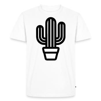 Cactus - T-shirt Premium bio Homme - blanc - Devant - Nico (187cm)