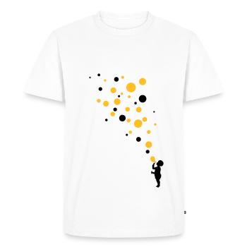 Love color bubbles - Men's Premium Organic T-Shirt - white - Front - Nico (187cm)
