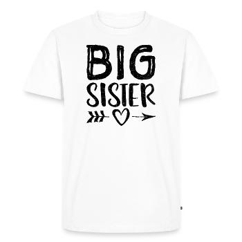 Big sister - Men's Premium Organic T-Shirt - white - Front - Nico (187cm)
