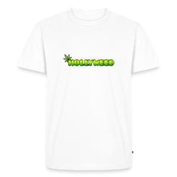 Hollyweed - T-shirt Premium bio Homme - blanc - Devant - Nico (187cm)