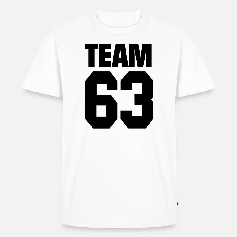 Équipe de 63 numéros - T-shirt Premium bio Homme - blanc