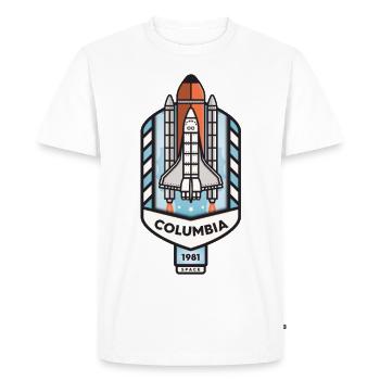 Columbia Space Shuttle - Men's Premium Organic T-Shirt - white - Front - Nico (187cm)