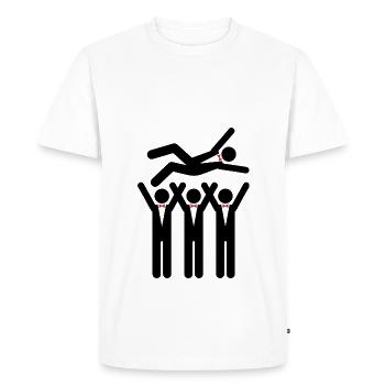 A Stag Party - Men's Premium Organic T-Shirt - white - Front - Nico (187cm)