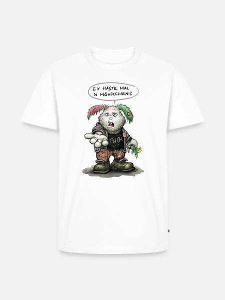 Punk - Männer Premium Bio T-Shirt - Weiß