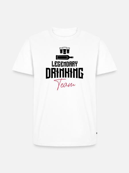 drinking team legendary shots - Men's Premium Organic T-Shirt - white