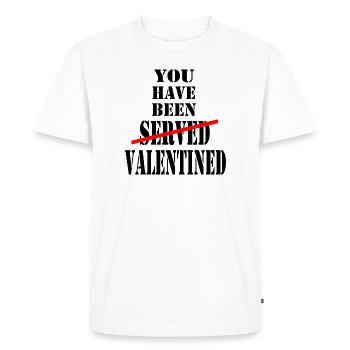 Vous avez été Saint-Valentin 2023 (Saint-Valentin) - T-shirt Premium bio Homme - blanc - Devant - Nico (187cm)