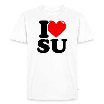 I love su First name - Men's Premium Organic T-Shirt - white - Front - Nico (187cm)