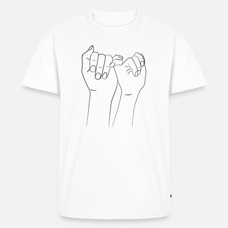Hände - Männer Premium Bio T-Shirt - Weiß