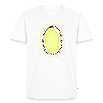 Carnaval Carnaval Kiwi Fruits Remplacement de costume - T-shirt Premium bio Homme - blanc - Devant - Nico (187cm)