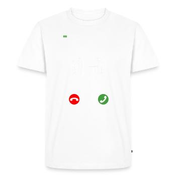 La salle de sport vous appelle - T-shirt Premium bio Homme - blanc - Devant - Nico (187cm)