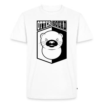 Otter Squad, dicton ironique, adorable loutre de - T-shirt Premium bio Homme - blanc - Devant - Nico (187cm)