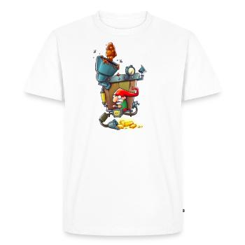 get shit done - Men's Premium Organic T-Shirt - white - Front - Nico (187cm)