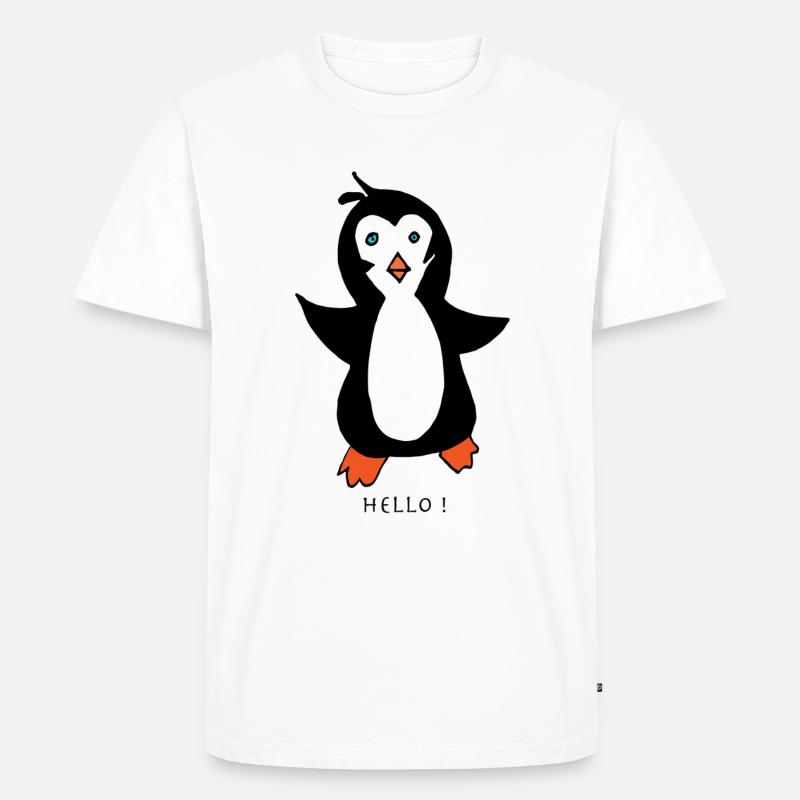 Hello pingoo - T-shirt Premium bio Homme - blanc