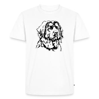 LEONBERGER Wilsigns portrait de chien chiens motif de chien - T-shirt Premium bio Homme - blanc - Devant - Nico (187cm)