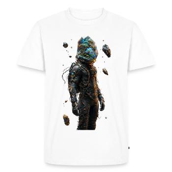 Indoor Forest Space Helmet - Men's Premium Organic T-Shirt - white - Front - Nico (187cm)
